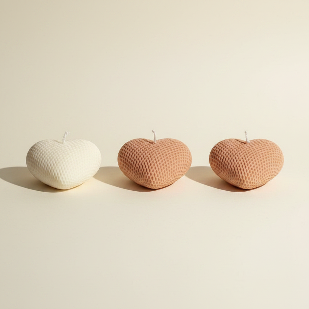 Pack 3 Velas Corazón
