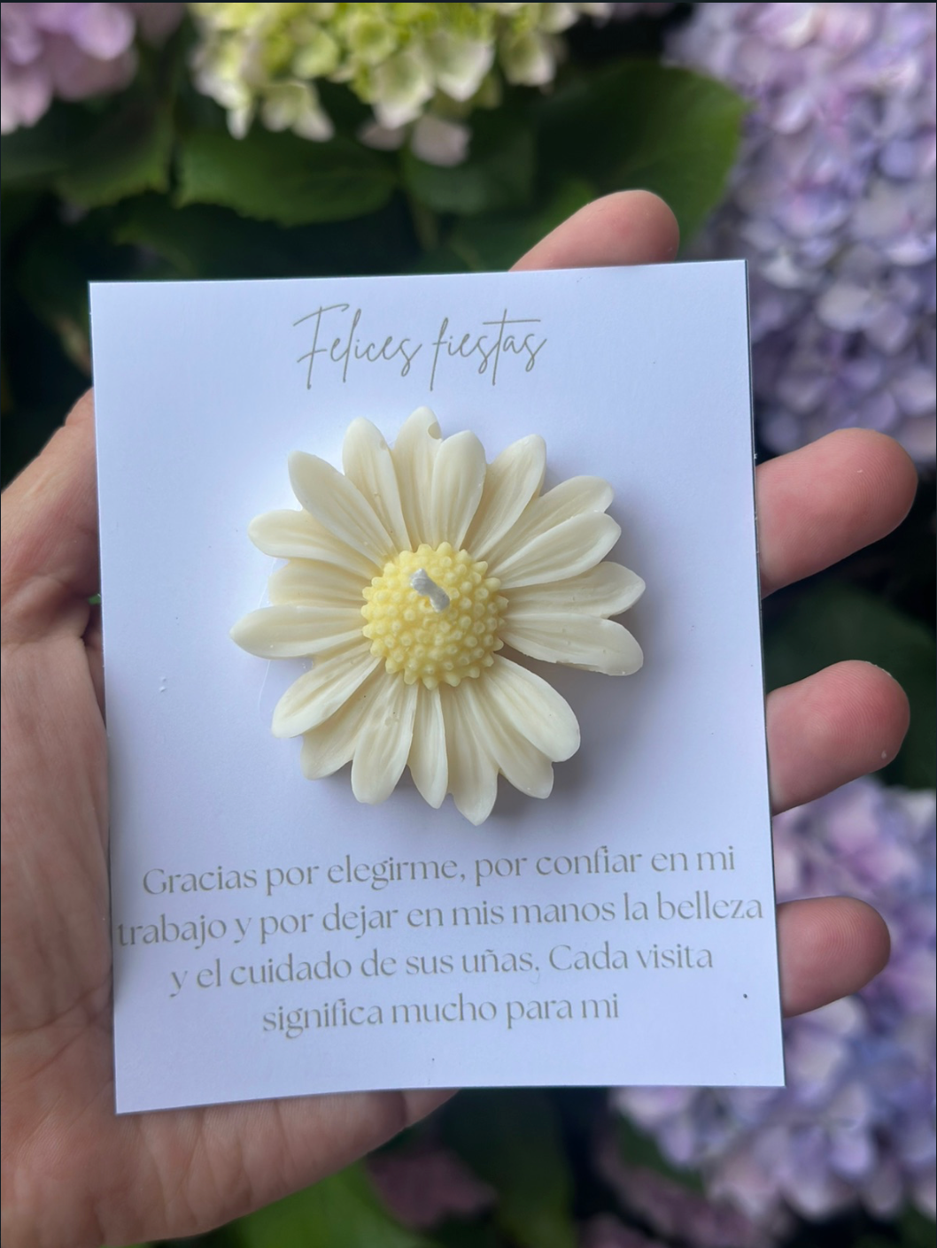 Vela Margarita con Tarjeta