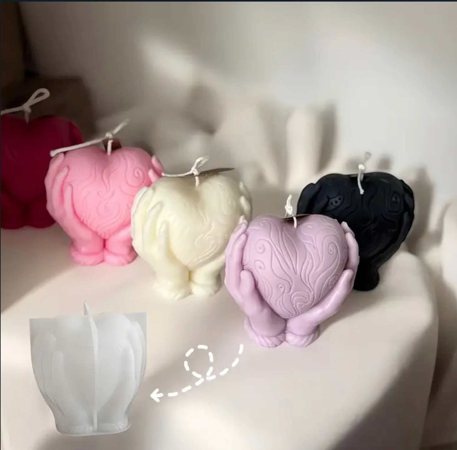 Molde Vela Corazón