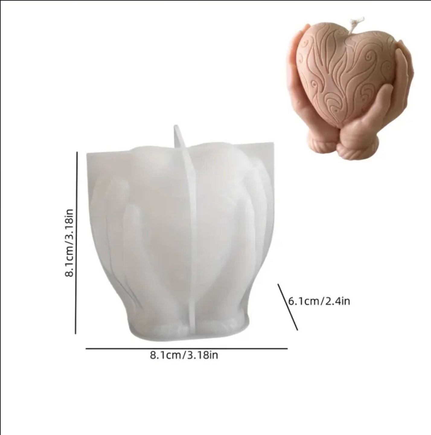 Molde Vela Corazón